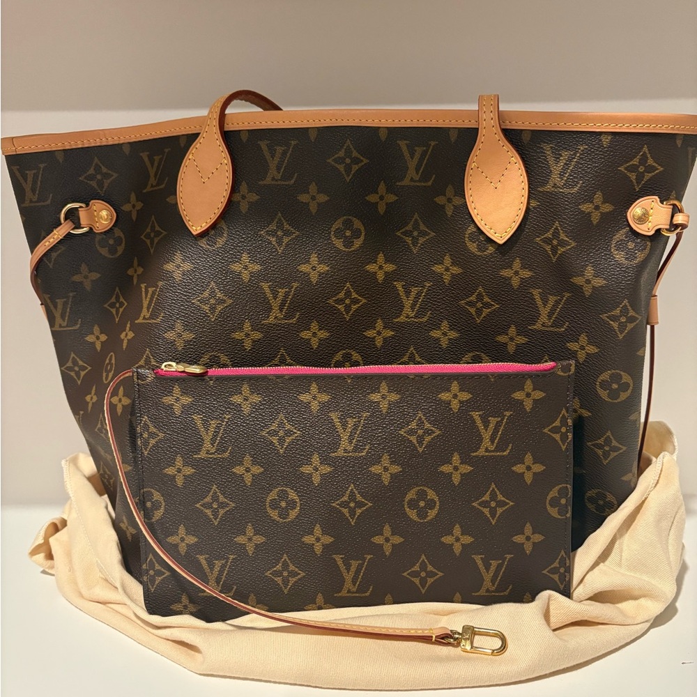 Authentic Louis Vuitton Neverfull MM Bag